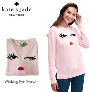 NWT Kate Spade Winking Eye Sweater
